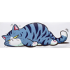 ネコ　ステッカー (ぐーたら猫)　1匹　※保護猫プロジェクト※