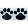 ネコ　ステッカー(肉球)　黒　※保護猫プロジェクト※